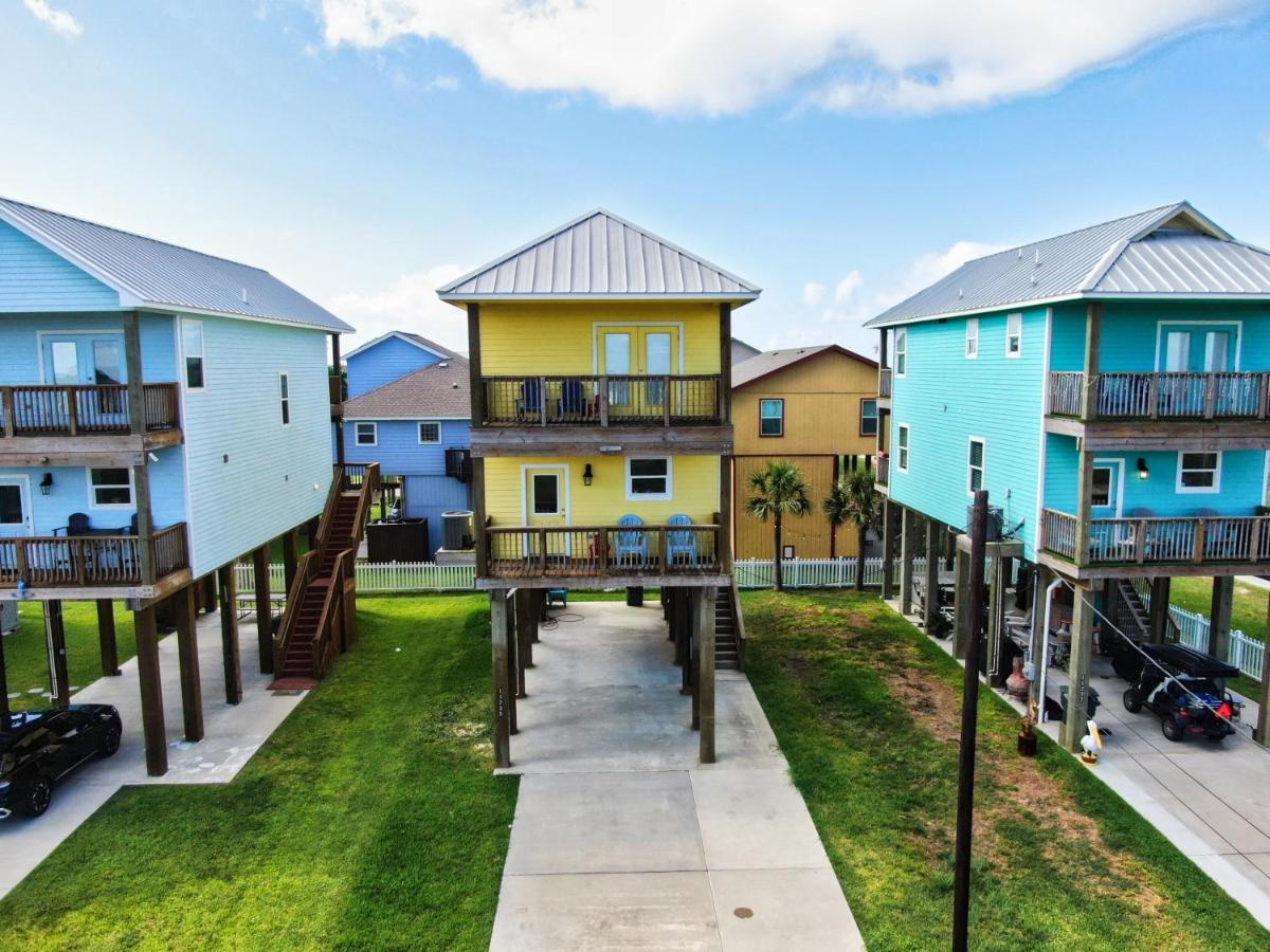 Yellow Beach Haven, Decks, Views, Mere Steps To Sand Galveston Eksteriør billede